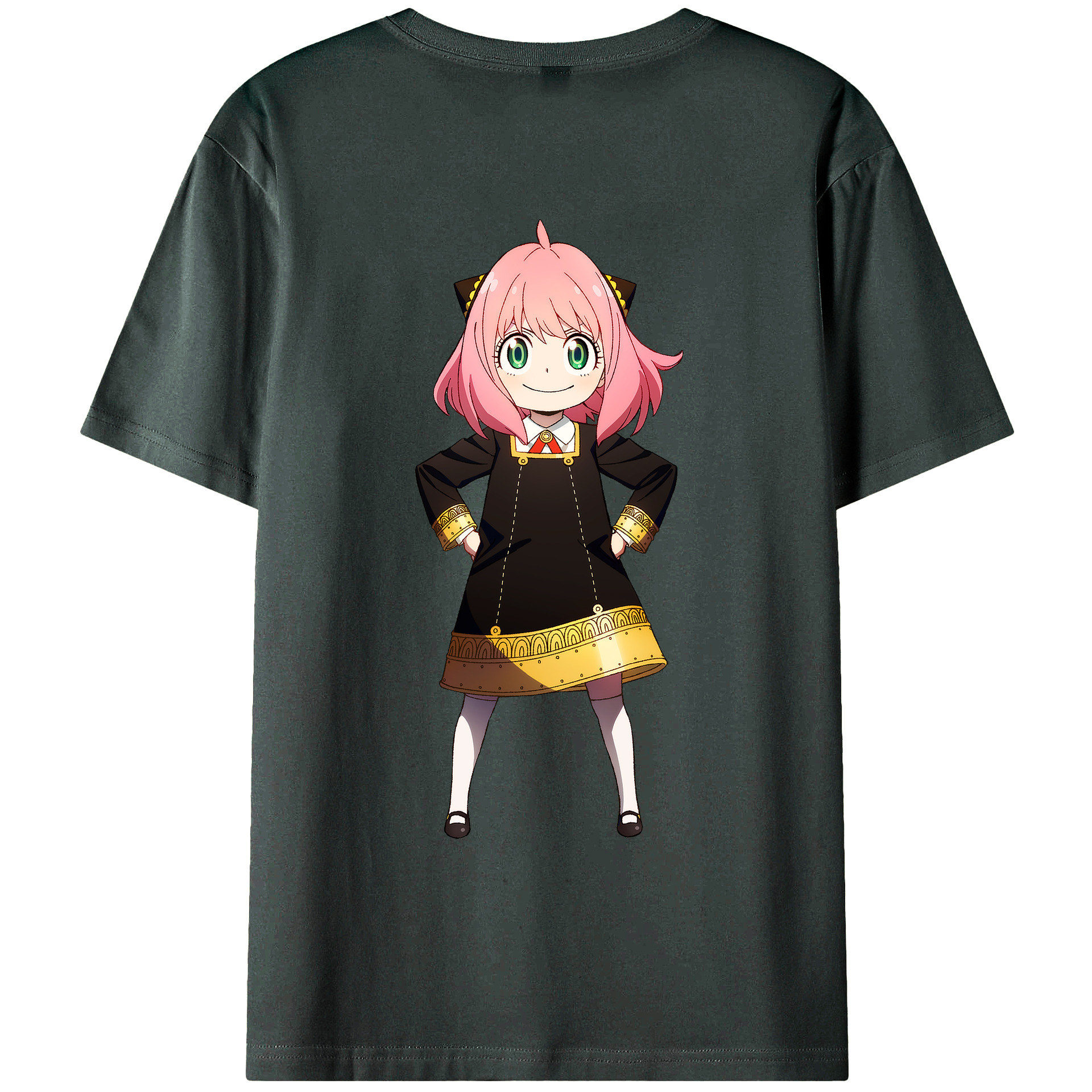 （画像用） SPY×FAMILY间谍家家酒 綿100％ メンズ半袖Tシャツ（バックプリント） 通気性